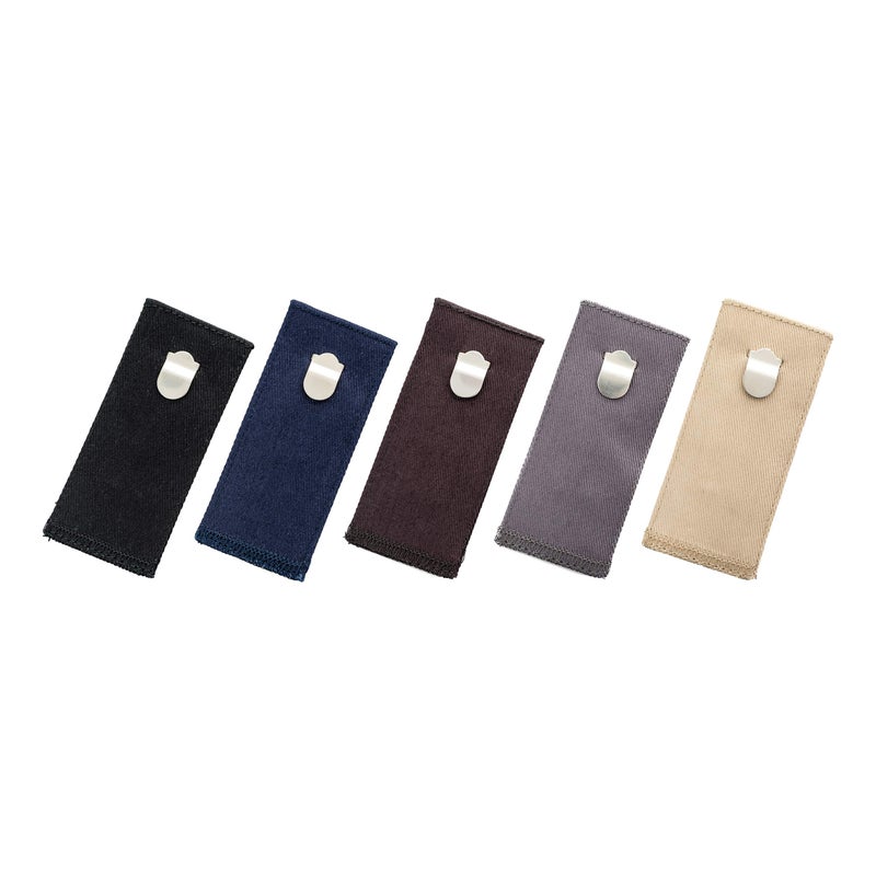 Johnson Smith Johnson & Smith Hook and Loop Pants Extenders Adjustable Waist Extender for Pants | Pack of 5 Colors | Cotton Material - Image 2